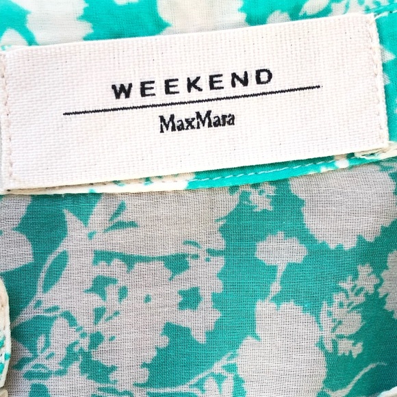 Beautiful Floral print short sleeves silk summer shirt weekend by MaxMara - Picture 4 of 9